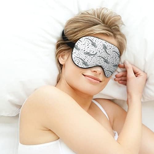 Jednostavne morske maske za spavanje s podesivim kaišem mekim poklopcem za pokrov za oke za spavanje za putovanja Relax Nap