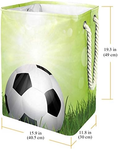 DEYYA vodootporne korpe za veš visok čvrst sklopivi fudbal fudbal na korpi za štampanje zelene trave za odrasle decu Tinejdžeri dečaci