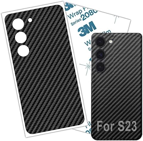 Galaxy S23 Skin omotač u obliku karbonskih vlakana 3M Film Zaštitni stražnji čaša Samsung S23 naljepnica za kožu