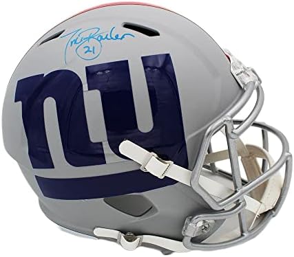 Tiki Barber potpisao New York Giants Speed Full Size amp NFL kacige sa autogramom NFL Helmets