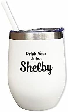 Staklaste djevojke piju vaš sok Shelby Tumbler, Čelični magnolije poklon, Čelični magnolije mjuzikl, poklon 90-ih, rođendanski poklon