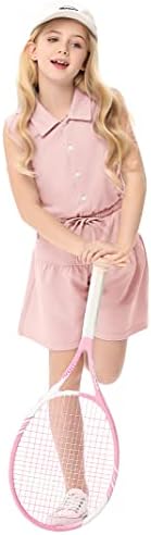 Lionjie djevojke ljetne kratke hlače s dugmetom bez rukava kombinezoni kombinezoni s džepovima za sportske Casual 3-12y