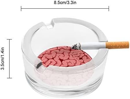 Uzorak sa mozgom za pušenje ashtray stakla cigareta za cigareta za cigarete po mjeri pušač