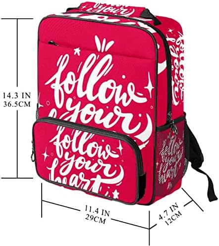 VBFOFBV ruksak za laptop, elegantan putni ruksak casual paketi za muškarce za muškarce, ružičasto pismo inspirativno