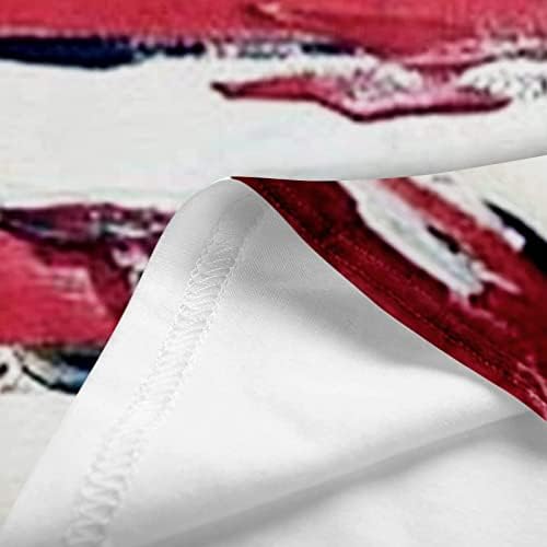 HOXINE Ženska haljina 4. jula Patriotske haljine Ljetne zvijezde Stripe Sunderss iz džepova za crtanje američke zastave Kratke mini