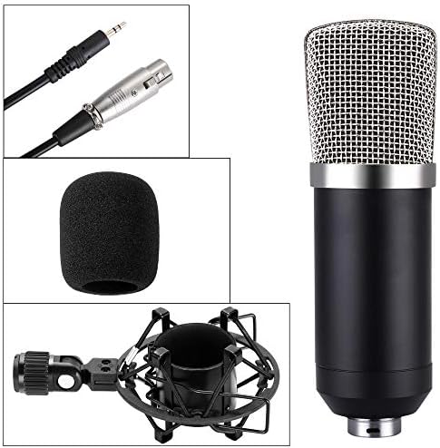 Sbsnh kondenzatorski mikrofon & amp; stalak za škare + Stezaljka za montažu & amp; Pop Filter & amp;48v fantomsko napajanje