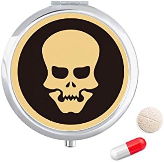 Happy Halloween Hollowed Skull Pill Case Džepna Kutija Za Skladištenje Lijekova Dozator Kontejnera