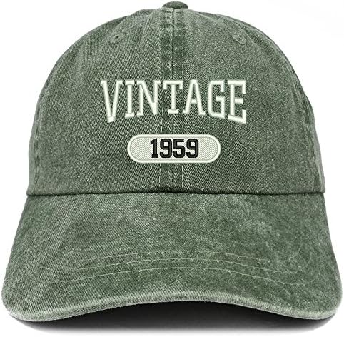 Trendy prodavnica odjeće Vintage 1959 vezeni 64. rođendan meka kruna oprana pamučna kapa