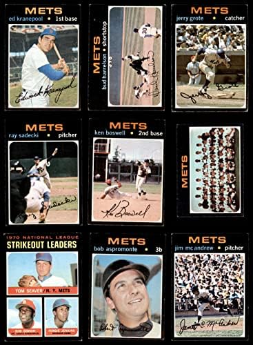 1971 TOPPS New York Mets u blizini Team Set New York Mets VG / Ex + Mets