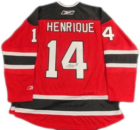 Adam Henrique potpisao Reebok 2012 Stanley Cup New Jersey Devils Jersey Licencied - AUTOGREMENT NHL dresovi