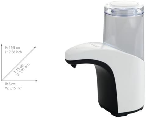 Wenko senzor batler-automatski tečnost, infracrveni raspršivač sapuna, bijeli, 15 x 8 x 19,5 cm