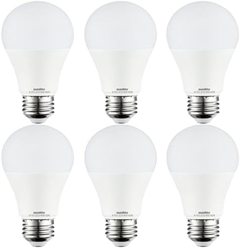 Sunlite 41756 LED A19 standardna sijalica za domaćinstvo, 9 vati , 800 lumena, Srednja baza , zatamnjiva, ul lista, Energy Star, 90