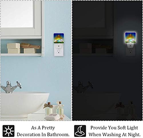 Uskršnja jaja livada Cross Plug in noćno svjetlo od sumraka do zore senzor LED noćno svjetlo Smart automatski svijetli za djecu odrasli