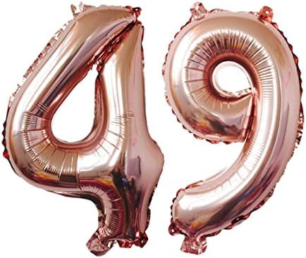Broj 49 Baloni 32 inčni digitalni balon abeceda 49 rođendan baloni Digit 49 helijum baloni Veliki baloni za rođendanske potrepštine