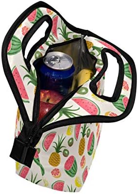 Vipsk torba za ručak lubenica ananas žuta kutija za ručak, vodootporna torbica za piknik na otvorenom torbica za ručak torbe sa patentnim