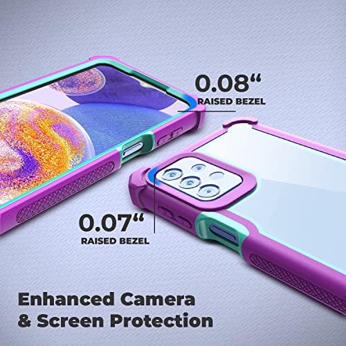 Slučaj K za Samsung Galaxy A23 5g s 9h kaljenim staklenim zaslonom i staklom objektiva, puni tjelesni zaštitni hibridni dual sloj