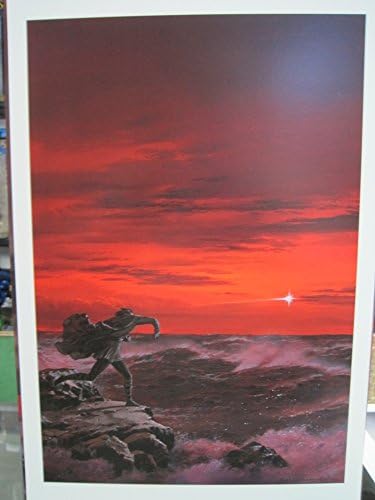 Lotr silmarillion Freeble Fine Art Poster Magla od baca siluj u more 1998. Ted Nasmit