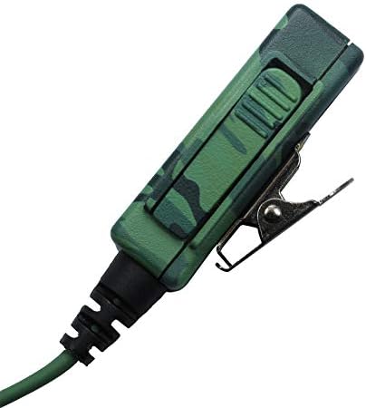 MaximalPower Camouflage 2-Wire zamjena slušalica za dvosmjerni Radio sa prozirnom zavojnom cijevi, slušalicom PTT Mic