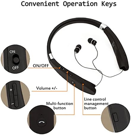 SX-991 Bluetooth bežični stereo uši za uši, sklopivi vrat viseći tip teleskopske slušalice, CVC širokopojasna buka, pametna podudarna