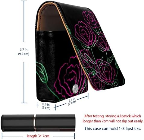 ORYUEKAN makeup ruž za usne torbica za ruževe s ogledalom prijenosni ruž za usne torbica za skladištenje sjajila za usne organizator