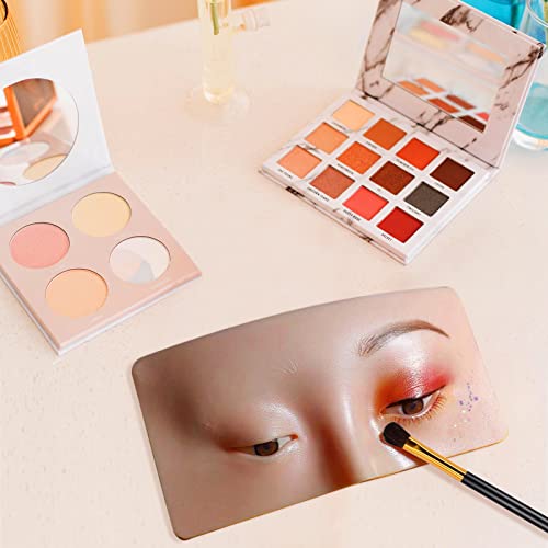 4pcs šminke za praksu, savršena pomoć u prakticiranju šminke, silikonske oči šminke manequin sjenilo vježbanje silikonske oči za praksu