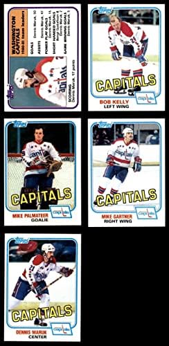 1981-82 TOPPS Washington Capitals Team set Washington Capitals-Hockey NM Capitals-Hokej