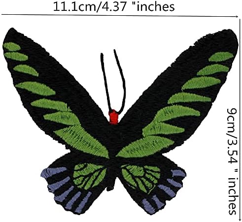 Vezerani leptir Applique Insects šivaju na zakrpe za torbu za odjeću Diy Dekoracija za popravak zanata 6-celes th887a