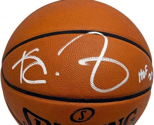 Kevin Garnett potpisao je službeno spalding Game Košarka W / HOF 20 Fanatics / Bas - autogramirane košarkama