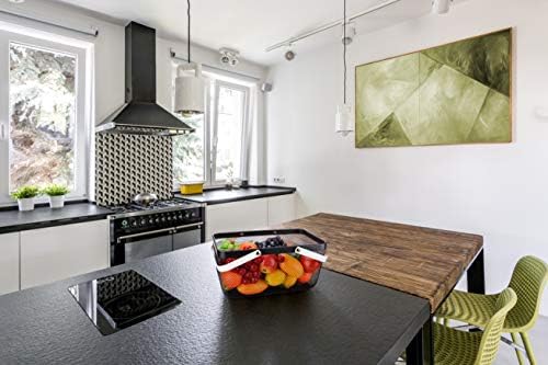Iberg metalna žičana korpa sa ručkama multifunkcionalna viseća korpa - rješenja za kuhinju, baštu i drugo