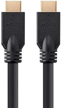 Monoprice HDMI kabl - 40 stopa - Crni bez logotipa, velika brzina, 1080p@60Hz, 10.2 Gbps, 24AWG, CL2, kompatibilan sa UHD TV-om i