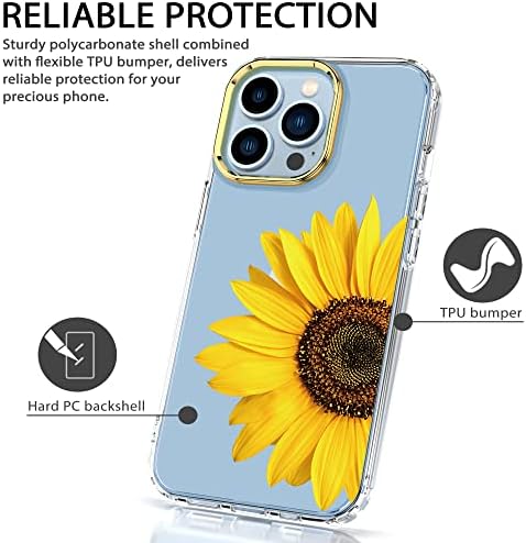 Baisrke kompatibilan sa iPhoneom 14 pro maksimalnom futrolom, slatkim čistim cvjetnim dizajnom za djevojčicu od djevojaka sa šoofrom
