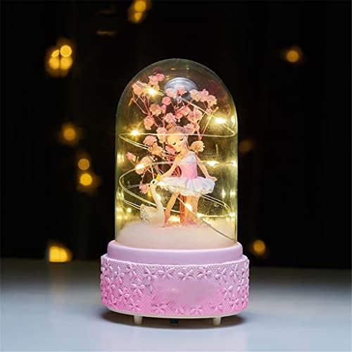 FBVCDX Crystal Ball LED glazba Box Girl Birthday Poklon Početna Dekoracija Dječja princeza Djevojka Dancing Music Box Sky