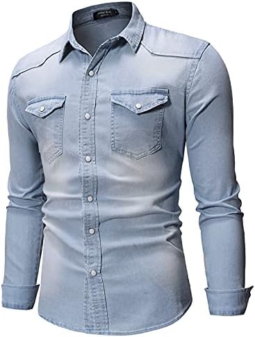 Beuu traper lagane jakne majice za mens, 2021. modni pad retro brzo dugme niz ležerne majice sa džepovima
