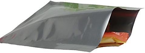MITOB srebrne Mylar torbe čista Aluminijumska folija ravna torba za skladištenje hrane 3,9 Mil otvorena Gornja Vakuumska torbica za toplotno zaptivanje za bombone od kafe u zrnu