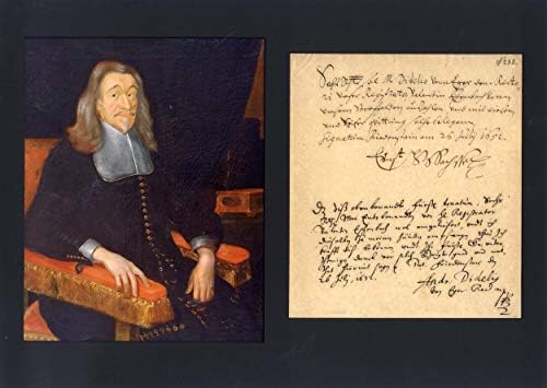 Ernest i, vojvoda saxe-gotha ​​i saxe-altenburg autogram, dokument potpisan i montiran