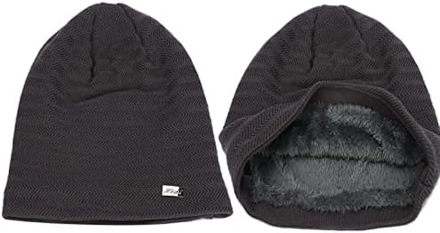 Knit Beanie Hat za žene Mekano i toplo Chunky Beanie kape toplo ugodno pletena kapica za lubanje za hladno vrijeme