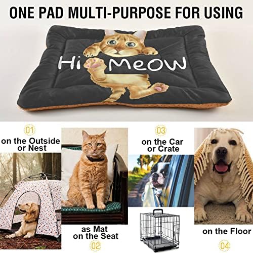Emelivor Cat pas sanduk za pranje za mačke krevet za kućne ljubimce protuklizni udoban sanduk za kućne ljubimce podloga za štene za