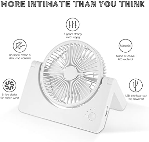 Mini 9in ventilator za sklapanje stola,prenosivi podesivi brzi jednostavan način hlađenja sa USB ventilatorom za kućni / kancelarijski