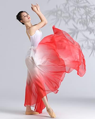 Paotit ženska lirska plesna suknja dugačka swing omotaj suknje modernih baletnih kostimi za performanse