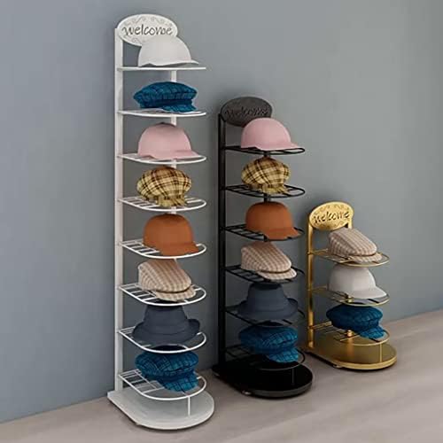 FIFOR Moderan veliki Samostojeći stalak za šešire, metalna perika za maloprodaju ili stalak za šešire za ulaz, kupatilo, spavaću sobu,
