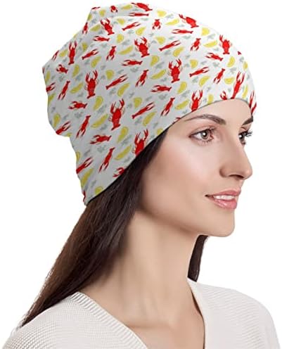 Sjaj u tamnom prskanju neonskih šešira za muškarce Žene teen roll-up ivice lobanje Spring Jesen Zimske kape