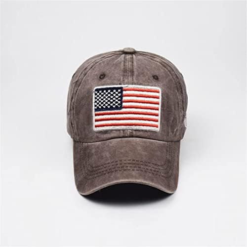 Bejzbol kapa za žene Muškarci Niski profil Američka SAD Zastava šešira Unisex Podesivi kaiš za glavu Ravni računi
