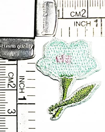 Kleenplus 3kom. Mini flasteri za cvijeće ljiljana plavi ljiljan željezo na Aplici motiv Patch pogodno za djecu odrasle DIY traperice
