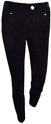 I.n.c. Međunarodni pojmovi Žene petite baršunaste hlače duboko crne boje