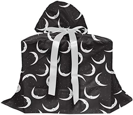 Lunarable Noćna poklon torba, polumjesec i zvijezde Sky Sleep Cosmos Bed Time Celestial Print, torbica za zabavu od tkanine sa 3 trake,