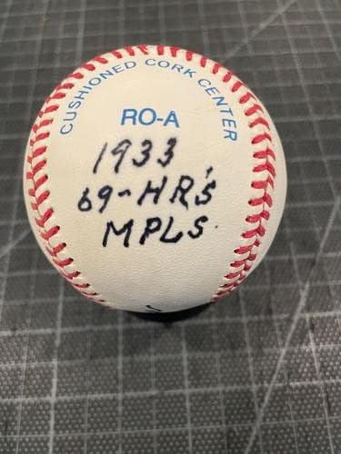 Unser Joe Hauser 1933 69hrs MPLS 1930 63h potpisan bejzbol JSA mint - autogramirani bejzbol