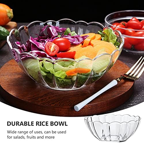 CABILOCK POVRĆE TJEHELLINI TJEHA Prozirna salata Clear Akrilna posluživanja posude za zabavu Snack Bowl za kuhinju Kuhanje posluživanje