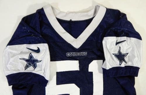 Dallas Cowboys Adam Redmond 51 Igra Izdana mornarska vrsta JERSEY 52 60 - Neidređena NFL igra rabljeni dresovi