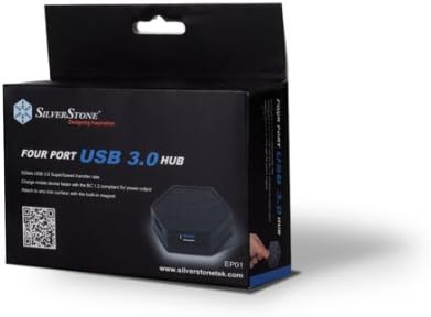 Silverstone Tek 4 Port SuperSpeed USB 3.0 HUB sa Napunjenošću baterije 1.2 kompatibilnim i ugrađenim magnetom