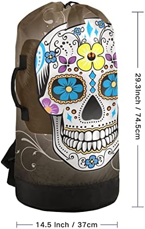 Umjetnički crtani film Lobanja torba za veš ruksak sa naramenicama Organizator prljave odjeće izuzetno veliki teški za putovanja kamp